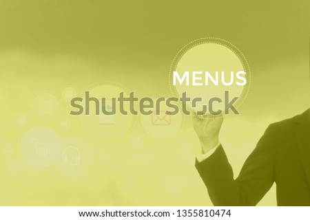 MENUS - technology and business concept