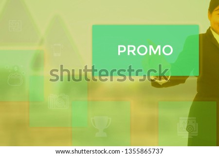 PROMO - technology and business concept