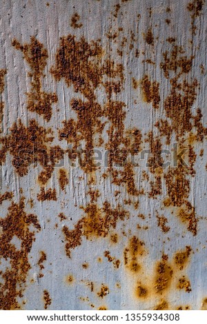 Abstract rusty metal texture background, Close up & Macro shot, Grey painted colour, Industrial material