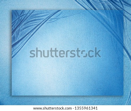 Decorative blue dark wall gradient color abstract background with blue line pencil on canvas abstract background and texture. 
