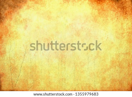 Aged paper texture with trees background