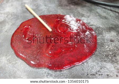 hand making hard candy rock sweets stock, photo, photograph, picture, image