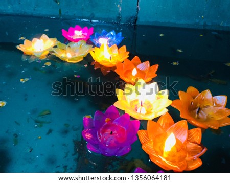 Art  fire  flower  light  lotus  candle