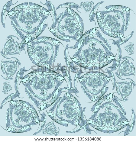 Vector ornament pattern background. Abstract flourish mandala. Sketched print. Elegant luxury texture for wallpaper, page fill, tile, carpet.