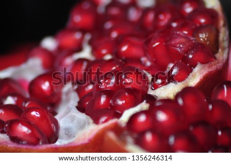 close-up picture of pomegranate fruit