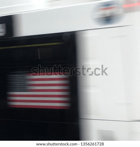 American Flag - blurry