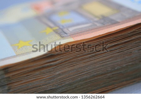 Euro money. Euro cash background. Euro Money Banknotes.