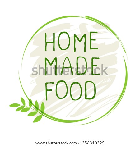 Home made food label and high quality product badges. Bio Organic product Pure healthy Eco food organic, bio and natural product icon. Emblems for cafe, packaging etc. Vector Royalty-Free Stock Photo #1356310325