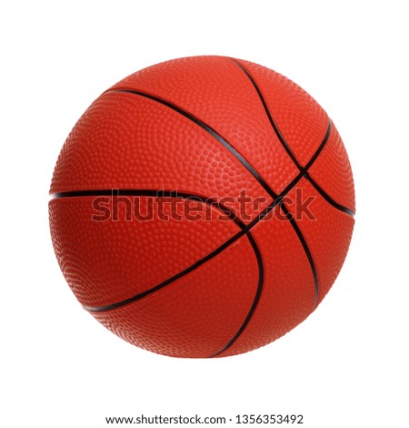 Basketball toy isolated on a white background