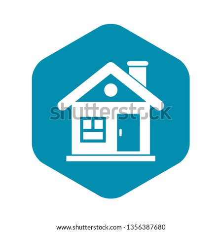 House icon in simple style isolated on white background. Building symbol