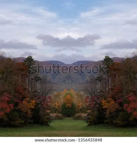 Abstract Photo Collage of Colorful Autumn Clouds at Sunset 31