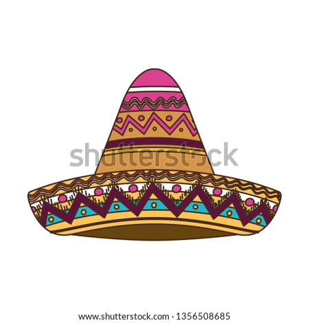 mexican hat isolated icon