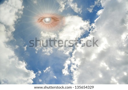god eye light clouds beams