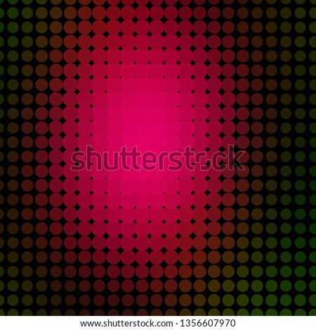 Dark Pink, Green vector template with circles. Modern abstract illustration with colorful circle shapes. Pattern for websites, landing pages.