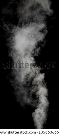white smoke flowing on dark background 