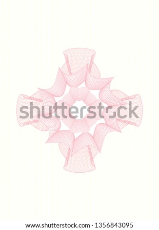 Pink linear rosette