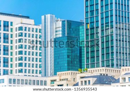 Skyscrapers in the financial center of Frankfurt, Germany