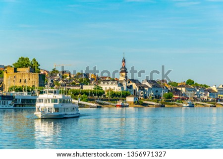Ruedesheim am Rhein town in Germany Royalty-Free Stock Photo #1356971327