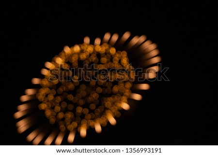 Firework pattern blur