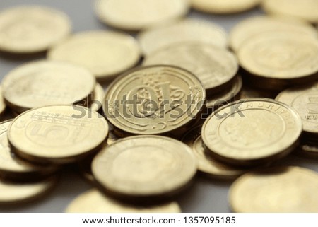 yellow metal turkish coins