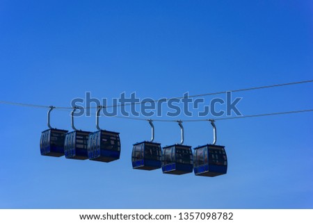 Cable car in Pushkar at Ajmer district in the Indian state of Rajasthan.