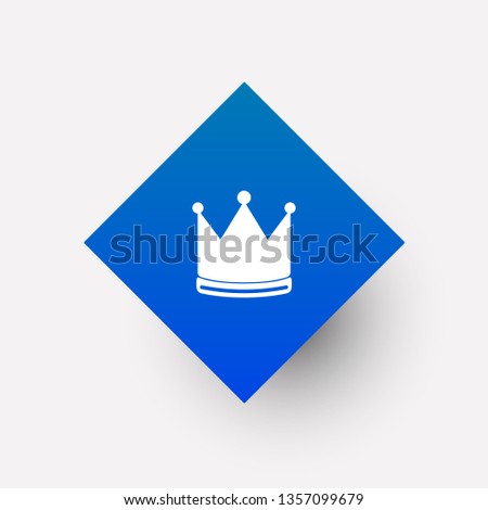 crown icon in trendy flat style isolated on background.  