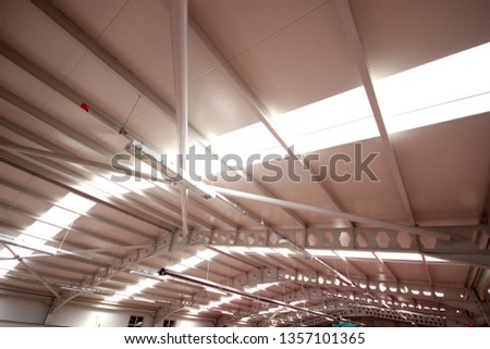 industrial factory interior ceiling