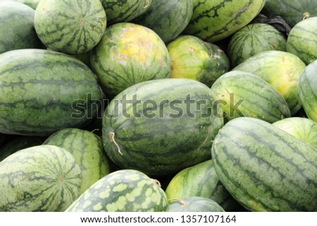 Fresh watermelon at street food