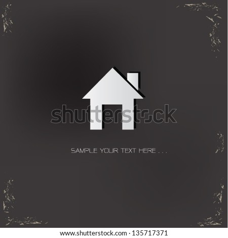 Home sign,vector