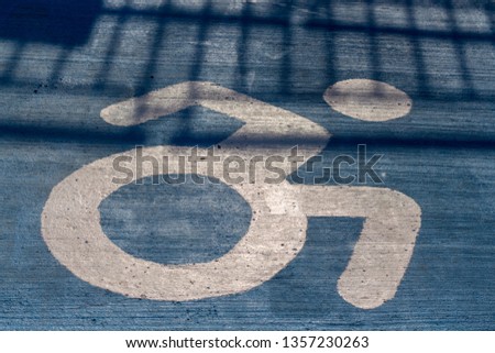floor handicap sign