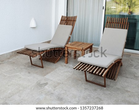 Balcony furniture, sunbed