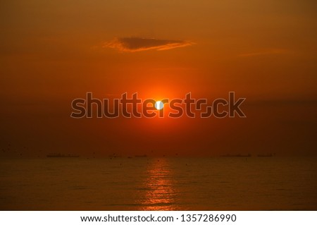 sea sky and sunset background image
