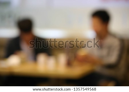 Blur background - people sitting in coffee shop