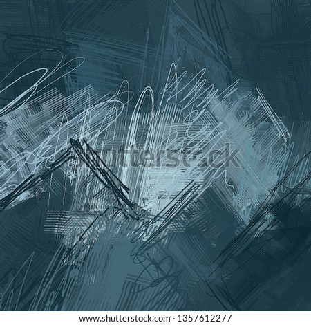 Abstract texture. 2d illustration. Expressive handmade oil painting. Brushstrokes on canvas. Modern digital art. Multi color backdrop. Contemporary brush. Expression. Popular style.