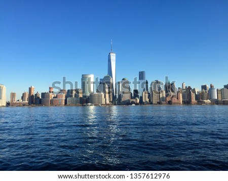 Manhattan skyline from NJ