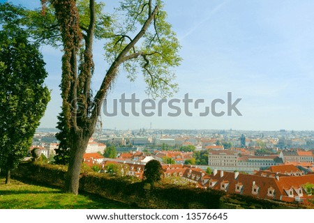 View of Prague outside Hradcany