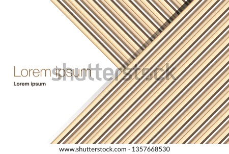 Background with abstract stripes and lines. Business presentation title cover slide design. Vector illustration