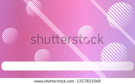 Hologram Gradient Background with Line, Circle. For Your Graphic Invitation Card, Poster, Brochure. Vector Illustration