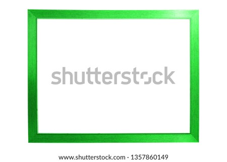  green frame isolated on white background