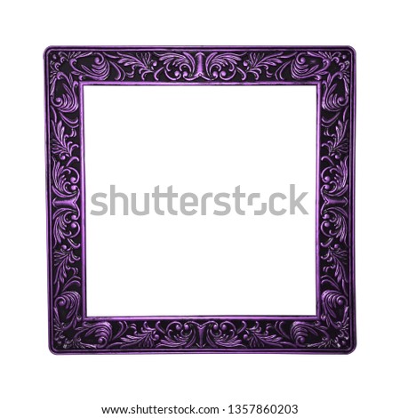 purple frame isolated on white background