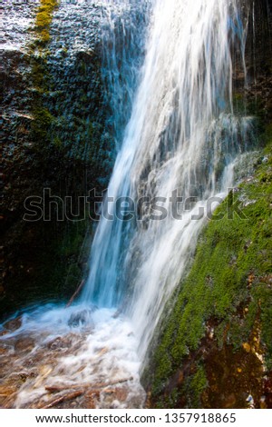 Duruitoarea Waterfall from Ceahlau Mountains in Romania