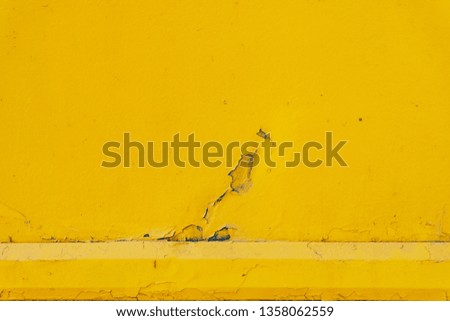 Yellow painted metal with corrosion background for the project