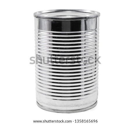 Tin can isolated on white 