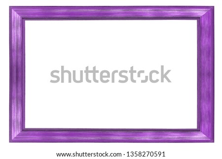  purple frame isolated on white background