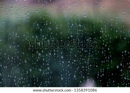 raindrops on glass texture