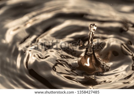 Water dripping or water ripples in a pond. waves of rippling