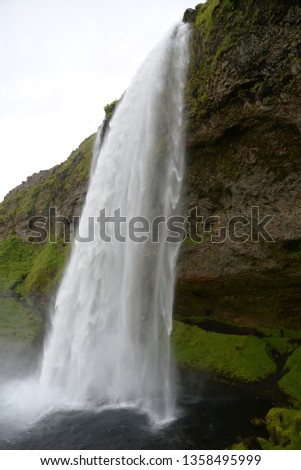 Seljalandsfoss, a waterfall at Iceland