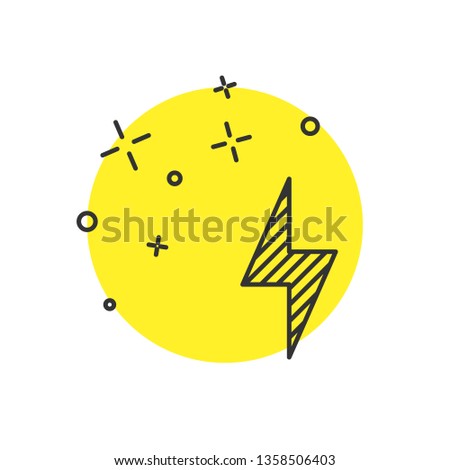 Modern concept Lightning icon vector. Energy concept
