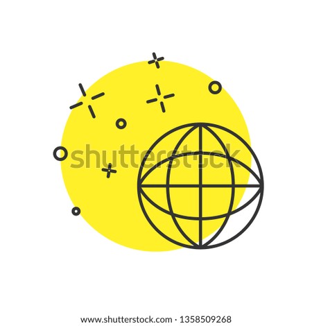 Modern concept Globe vector icons, planet Earth