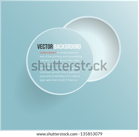 Vector circle Abstract web design bubble, vector